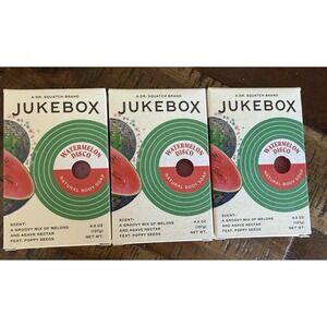 3 -Jukebox Women's Natural Bar Soap, Watermelon Disco, Bathroom Bath Soap 4.5 oz